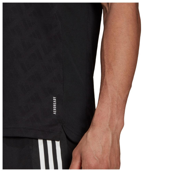 Adidas Ανδρική κοντομάνικη μπλούζα Own the Run 3-Stripes Running Tee